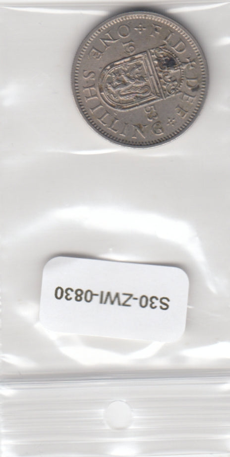 S30-ZWI-0830 United Kingdom 1 Shilling VF 1953 KM891  ENG