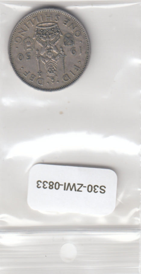 S30-ZWI-0833 United Kingdom 1 Shilling VF 1950 KM877  SCOT