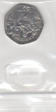S30-ZWI-0834 Isle Of Man 50 Pence UNC 1998 KM908  Christmas