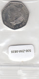 S30-ZWI-0835 Gibraltar 50 Pence UNC 2021 KM411  Christmas