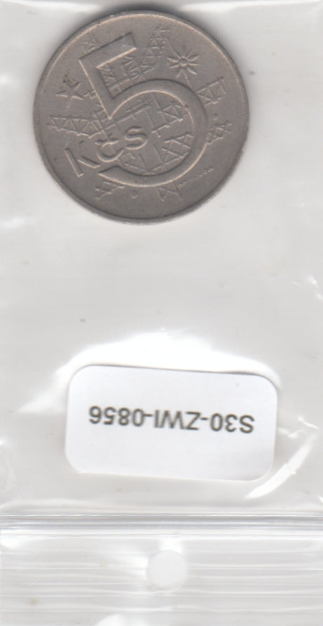 S30-ZWI-0856 Czechoslvakia 5 Korun VF 1973 KM60