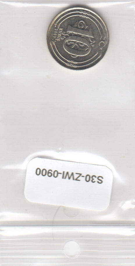 S30-ZWI-0900 Turkey 10 Kurus UNC 2009 KM1241