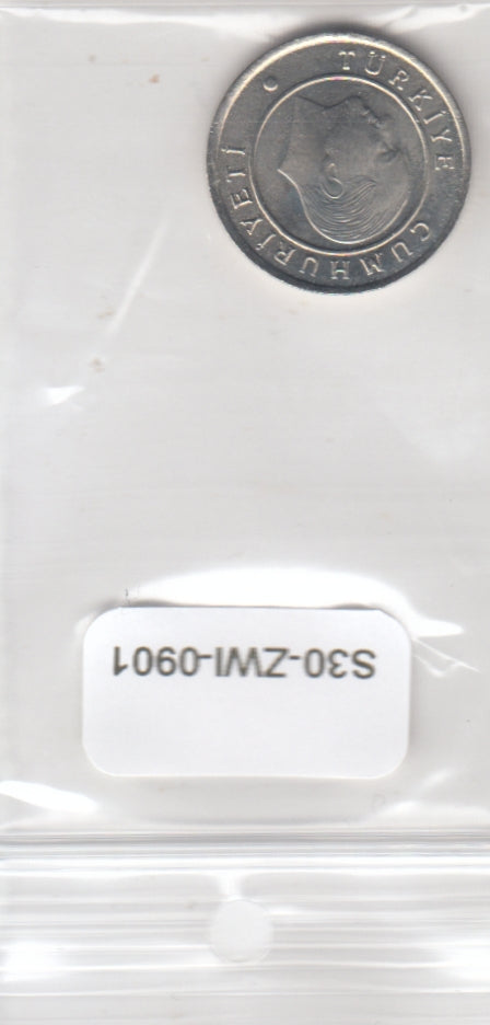 S30-ZWI-0901 Turkey 25 Kurus UNC 2009 KM1242