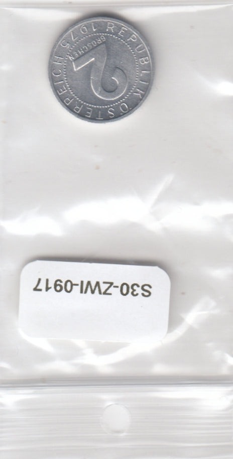 S30-ZWI-0917 Austria 2 Groschen UNC 1975 KM2876