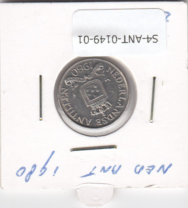 S4-ANT-0149-01 Netherlands Antilles 25 cents 1980  XF KM# 11