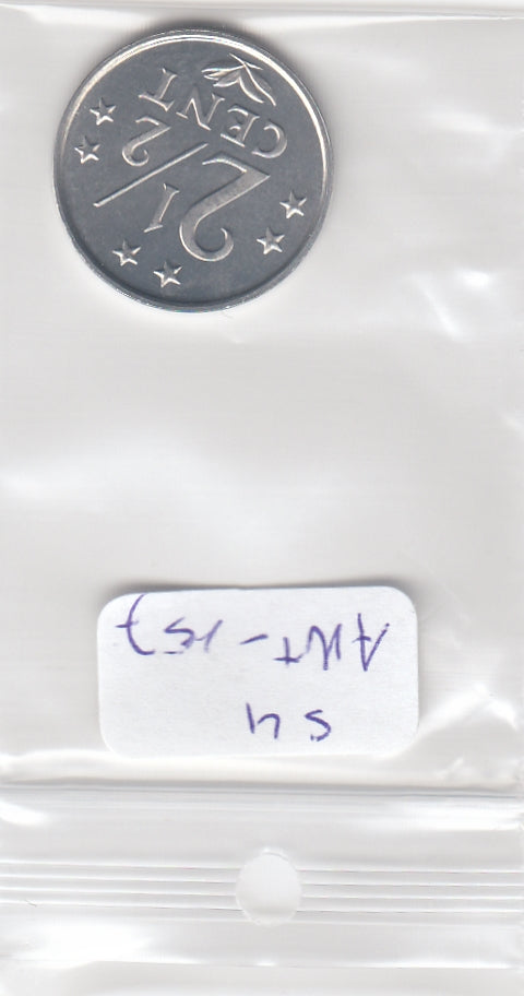S4-ANT-0157 Netherlands Antilles 2 1/2 cent 1984  MS63 KM91