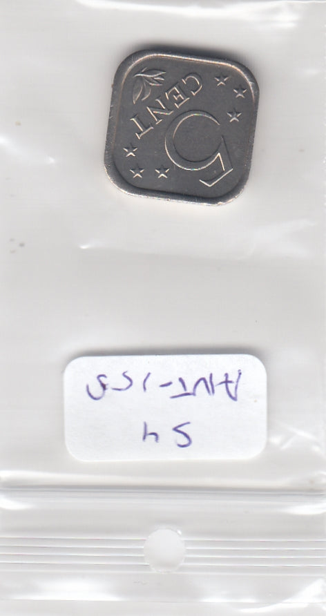 S4-ANT-0158 Netherlands Antilles 5 cent 1984  MS63 KM13
