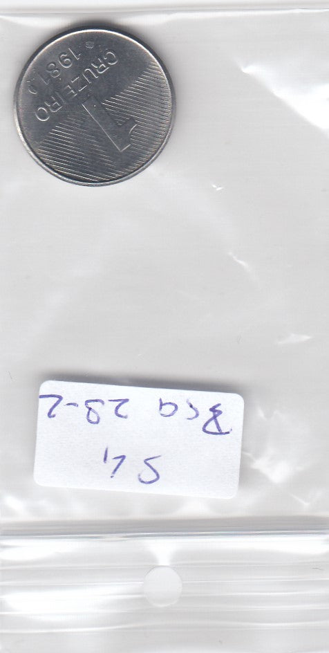 S4-BRA-0028-02 Brazil 1 cruzeiro 1981  XF/UNC KM 590