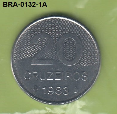 S4-BRA-0132-01 Brazil 20 cruzeiros 1983  UNC KM 593.1
