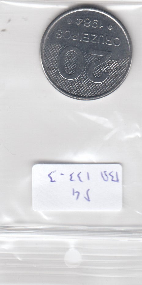 S4-BRA-0133-03 Brazil 20 cruzeiros 1984  UNC KM 593.1
