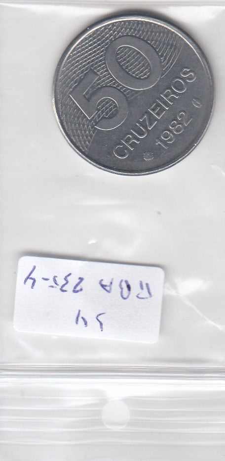 S4-BRA-0235-04 Brazil 50 cruzeiros 1982  UNC KM 594.1