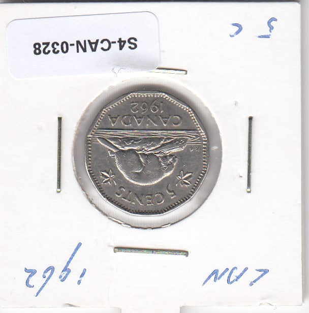 S4-CAN-0328-01 Canada 5 cents 1962  VF KM# 50a