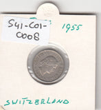 S41-C01-0008 Switzerland 5 Rappen XF 1955 KM#26