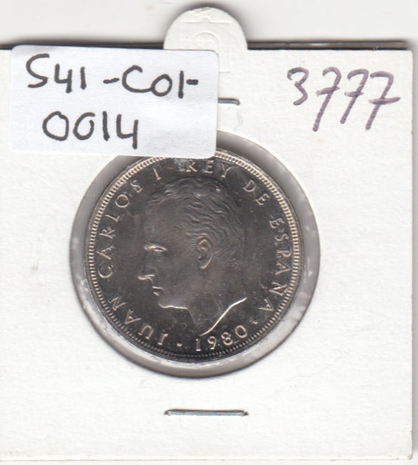 S41-C01-0014 Spain 25 Pesetas AU 1980 KM#818
