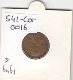 S41-C01-0016 United States 1 Cent VF 1949 KM#132