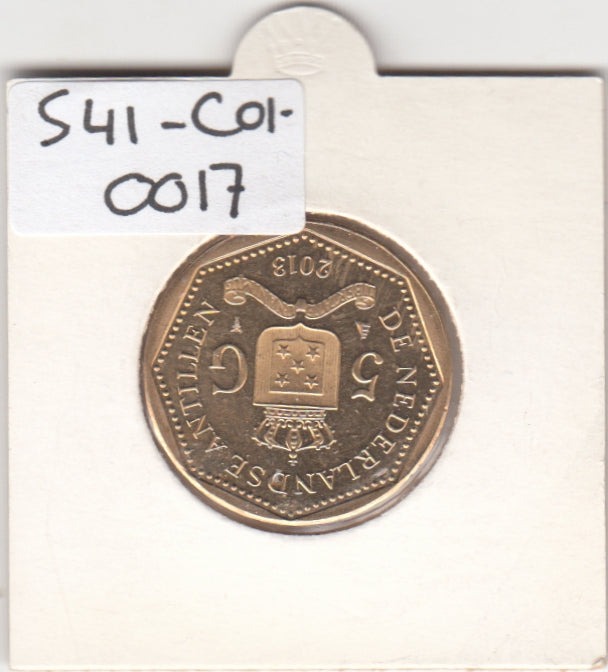 S41-C01-0017 Netherlands Antilles 5 Gulden UNC 2013