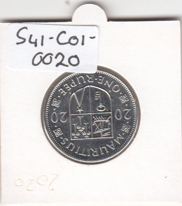 S41-C01-0020 Mauritius 1 Rupee UNC 2020 KM#55a