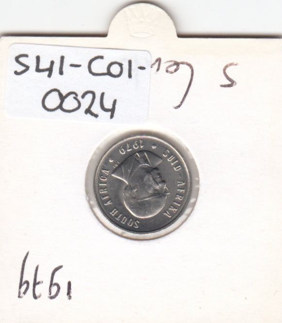 S41-C01-0024 South Africa 5 Cents XF 1979 KM#100