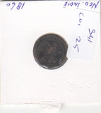 S41-C01-0025 Netherlands East Indies 1/2 Cent F 1860 KM#306