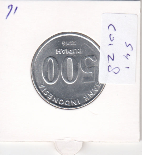 S41-C01-0028 Indonesia 500 Rupiah UNC 2016 KM#73