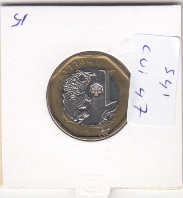 S41-C01-0047 Singapore 1 Dollar AU 2015 KM#314