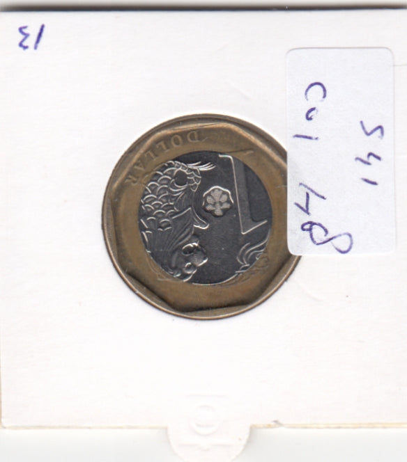 S41-C01-0048 Singapore 1 Dollar UNC 2015 KM#314
