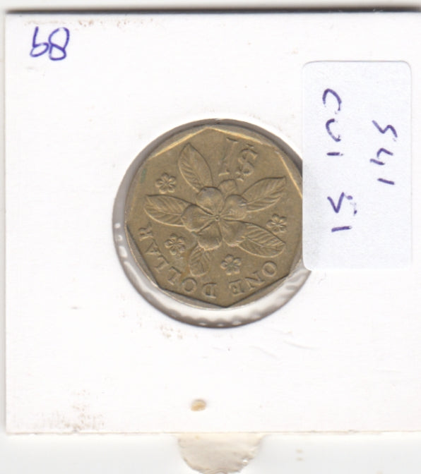 S41-C01-0051 Singapore 1 Dollar VF 1989 KM#54b