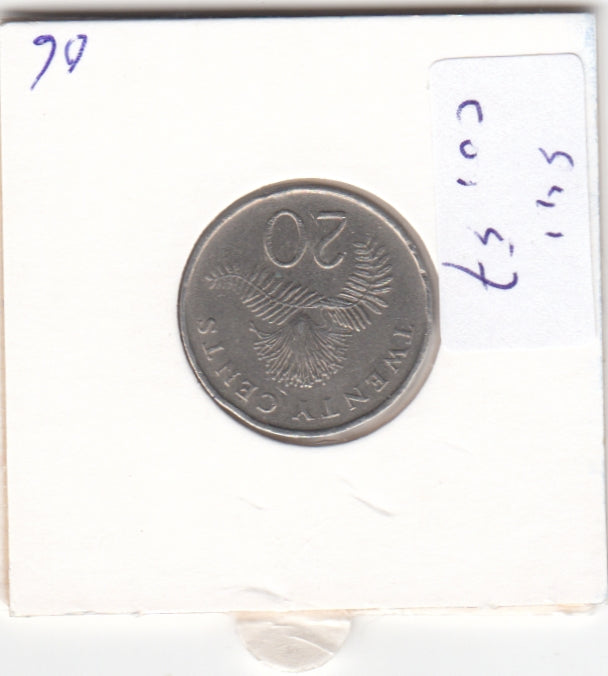 S41-C01-0057 Singapore 20 Cents VF/XF 2006 KM#101