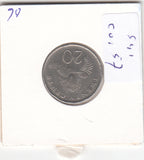 S41-C01-0057 Singapore 20 Cents VF/XF 2006 KM#101