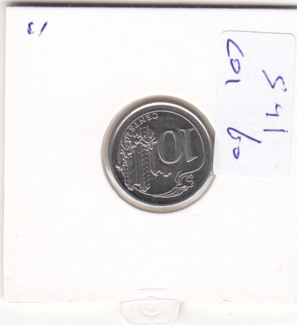 S41-C01-0060 Singapore 10 Cents UNC 2013 KM#346