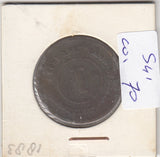 S41-C01-0070 Straits Settlements 1 Cent F 1883 KM#9