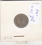 S41-C01-0078 Malaya 5 Cents VF/XF 1948 KM#7