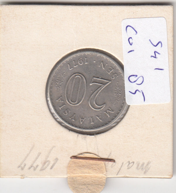 S41-C01-0085 Malaysia 20 Sen VF/XF 1977 KM#4