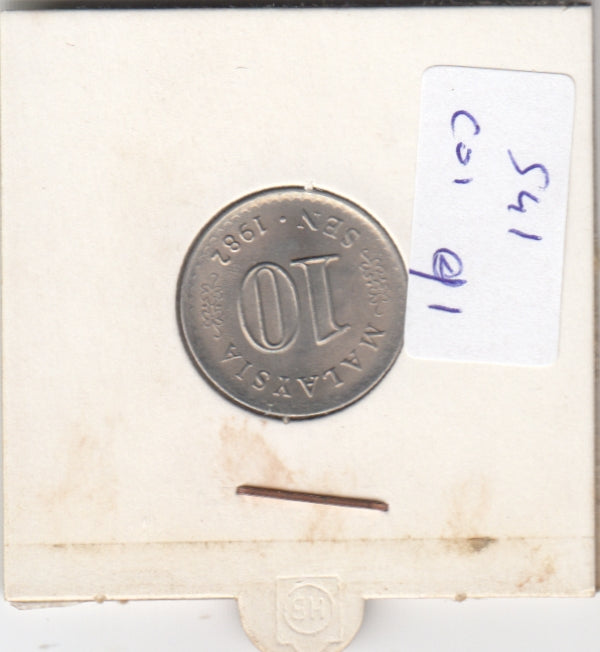 S41-C01-0091 Malaysia 10 Sen XF 1982 KM#3