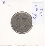 S41-C01-0094 Malaysia 20 Sen VF/XF 1981 KM#4