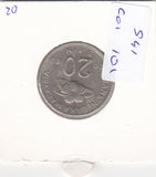 S41-C01-0101 Malaysia 20 Sen VF 2002 KM#52