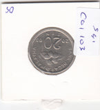 S41-C01-0103 Malaysia 20 Sen XF 2005 KM#52