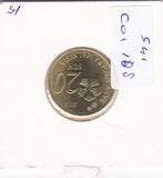 S41-C01-0108 Malaysia 20 Sen AU 2015 KM#203