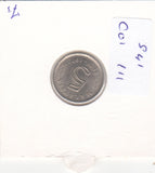S41-C01-0111 Malaysia 5 Sen VF 1978 KM#2