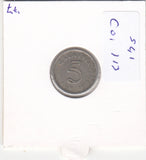 S41-C01-0113 Malaysia 5 Sen VF 1977 KM#2