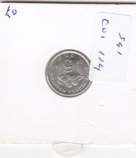 S41-C01-0114 Malaysia 5 Sen XF 2003 KM#50