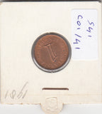 S41-C01-0141 Malaysia 1 Sen XF 1981 KM#1a