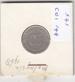 S41-C01-0149 Malaysia 10 Sen VF 1968 KM#3