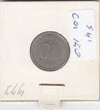 S41-C01-0150 Malaysia 10 Sen VF 1973 KM#3