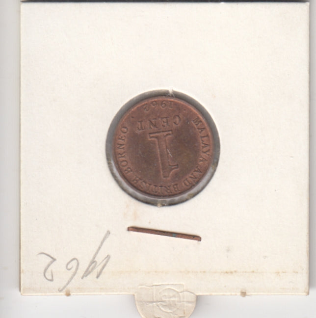 S41-C01-0157 Malaya & British Borneo 1 Cent XF 1962 KM#6