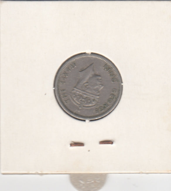 S41-C01-0162 Malaya 10 Cents VF 1950 KM#8