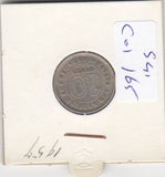 S41-C01-0165 Malaya & British Borneo 10 Cents VF 1957 KM#2