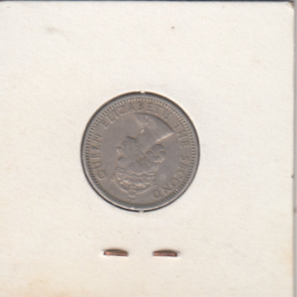 S41-C01-0166 Malaya & British Borneo 10 Cents VF 1960 KM#2
