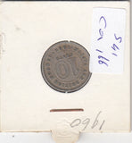 S41-C01-0166 Malaya & British Borneo 10 Cents VF 1960 KM#2
