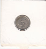 S41-C01-0181 Singapore 5 Cents VF 1967 KM#2